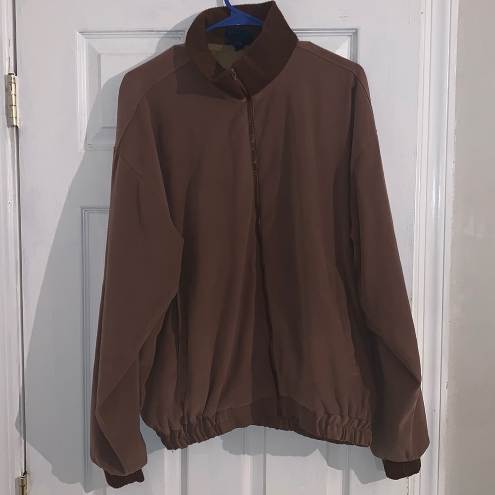 Vintage Men’s beige bomber jacket from the 90’s
